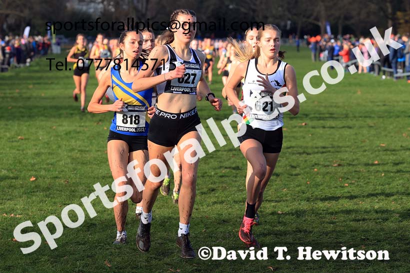Womens Under-17s and IAAF Junior Women (Under-20s), 2023 British Athletics Cross Challenge, Sefton Park, Liverpool. Photo: David T. Hewitson/Sports for All Pics